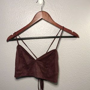 Kendall & Kylie Maroon Bralette Small